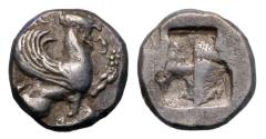 Ancient Coins - Greek coins: Lovely Ionia, Teos, AR silver stater Circa 500-475 BC