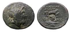 Ancient Coins - IONIA, Klazomenai. Circa 190-30 BC. Æ (24 mm, 8.61 grams) with Athena c/m - RR!