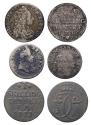 World Coins - Denmark / Daenemark: Frederik IV (1588-1648) silver 16 skilling / 1 mark 1716 + two extra coins!