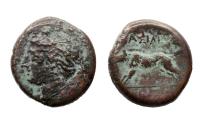 Ancient Coins - Greek Sicily, Akragas scarce bronze Æ from the Reign of the Tyrant Phintias w Wild boar!