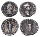 Ancient Coins - Roman Imperial: Pair of nice quality Domitian AR silver denarii (denarius)