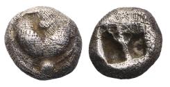 Ancient Coins - KYRENAICA, Kyrene. Circa 510-490 BC. AR Hemiobol, EF - RR!