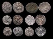Ancient Coins - Greek coins: Persis, lot of 6 AR silver coins (hemidrachm, diobol, obol and hemiobols), Late 1st. century - Nice!