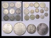 Ancient Coins - Lot of mixed European silver coins, Denmark, Sweden, Switzerland, Germany - 131 grams.
