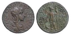 Ancient Coins - CILICIA, Tarsus. Large portrait bronze of Tranquillina. Augusta, AD 241-244. AE 32mm, 19.3 g