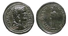 Ancient Coins - Thrace Bizya: Extremely rare large bronze of Septimius Severus with Aesculapius - RRR