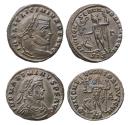 Ancient Coins - Roman Imperial: Pair of superb Æ Follis of Maximinus II and Licinius, EF+ (2 coins in lot)
