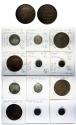 World Coins - British Sri lanka / Ceylon: Nice lot of 6 silver and copper coins Queen Victoria, incl. superb 1/4 farthing  1851