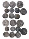 Ancient Coins - Sasanian coins: Lot of 10 Sasanian and Arab-Sasanian silver drachms, VF-AU!