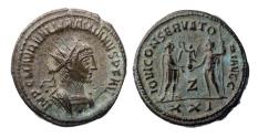 Ancient Coins - Roman Imperial: Very rare Maximianus Hercules, AE Antoninianus, Antioch. 285 AD.