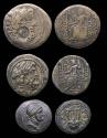 Ancient Coins - Greek coins: Lot of three Syria, Antioch Æ coins from 1st. cent. BC
