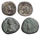Ancient Coins - Pair of bronze and silver coins from Elymais and Persis, choice VF (2)