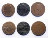 World Coins - Italian States: Napoli 8 Tonesi 1897 and 1798, 6 Tornesi 1801 (3)
