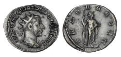 Ancient Coins - Roman Imperial: High grade Trebonianus Gallus silver AR antoninianus - EF (Ex. Professor Niels Hannestad)