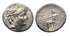 Ancient Coins - Greek coins: SELEUKID EMPIRE. Alexander II Zabinas. 128-122 BC. AR Tetradrachm