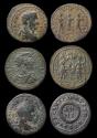 Ancient Coins - Roman Provincial: Lot of 3 large and scarce Tarsus AE bronzes of Gallus, Valerian I and Elagabalus