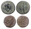 Ancient Coins - Lot of a larger bronze of Vespasian and a finely preserved Greek Pontos Amisos bronze