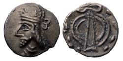 Ancient Coins - KINGS of PERSIS. Uncertain king II 1st century AD. AR Hemidrachm or Diobol - Good EF!