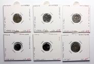 World Coins - Italian States: Lucca, coll of 6 Medieval silver denaro, 1004-1575!