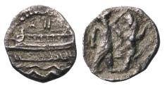 Ancient Coins - PHOENICIA, Sidon. Abdashtart I. Circa 365-352 BC. AR 1/16 silver Shekel