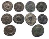 Ancient Coins - Roman Imperial: Coll. of 10 better antoninianus, incl. Carinus, Diocletian, Aurelian, Severina, Gallienus and Victorinus