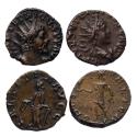 Ancient Coins - Roman Imperial: Lovely pair of coins from Tetricus I and II (2 coins)