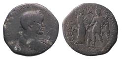 Ancient Coins - CILICIA, Tarsus. Macrinus. AD 217-218. Medalic bronze AE 33mm.