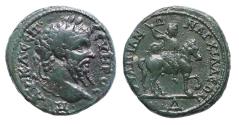 Ancient Coins - THRACE, Anchialus. Septimius Severus. AD 193-211. Rare AE 29 Tetrassarion / sestertius size - EF!
