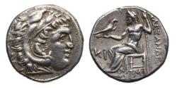 Ancient Coins - Greek Kings of Macedon: Alexander silver AR drachm, Lampsacus mint, issued c.310-301 B.C