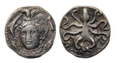 Ancient Coins - Greek coins: Sicily Syracuse AR litra Athena facing three-quarters left, very rare!