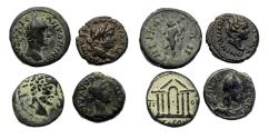 Ancient Coins - Lot of 4 rare and choice Roman Provincial and Pseudo-autonomous issues, Pius, Severus and Caracalla