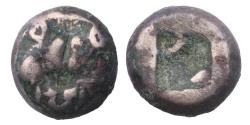 Ancient Coins - Greek Islands, Ionia, Lesbos Base silver 1/6 stater with wild boars heads, 5th. cent. BC