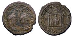 Ancient Coins - MOESIA INFERIOR, Marcianopolis. Caracalla, with Julia Domna. AD 198-217. Dynastic AE Pentassarion