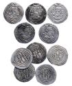 World Coins - Sasanian coins: Set of 5 high grade silver drachms, 7th. century AD (5 coins in lot)