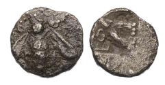 Ancient Coins - Greek coins: Archaic IONIA. Ephesos. AR silver tetartemorion 6th. cent. BC