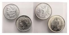 Us Coins - USA: Pair of nice silver dollars, dollar from 1886 & 1922