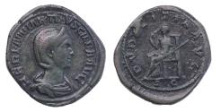 Ancient Coins - Roman Imperial: Massive Æ sestertius of HERENNIA ETRUSCILLA - scarce!