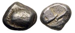 Ancient Coins - Greek coins: Paphlagonia. Sinope, Nice condition archaic heavy silver drachm 480-450 BC
