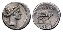 Ancient Coins - Roman Republic: C. Considius Paetus. 46 BC. AR Denarius - EF!