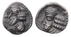 Ancient Coins - KINGS of PERSIS. Pakōr (Pakor) II. 1st century AD. AR Obol, Near EF