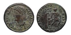 Ancient Coins - Roman Imperial coins: Exceptional large portrait bronze of Constans - Superb EF