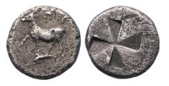 Ancient Coins - Greek coins: THRACE, Byzantion. Circa 340-320 BC. AR heavy Drachm