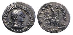 Ancient Coins - BAKTRIA, Indo-Greek Kingdom. Antialkidas Nikephoros. Circa 130-120 BC. AR Drachm - scarce!