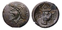 Ancient Coins - Greek coins: CIMMERIAN BOSPOROS, Pantikapaion. Circa 325-310 BC. Æ - Choice EF!