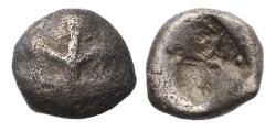 Ancient Coins - Greek Coins: CARIA. Kameiros. (Circa 500-460 BC). AR Trihemiobol