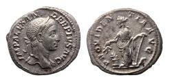 Ancient Coins - Roman Imperial: Superb EF silver Denarius of Severus Alexander