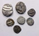 Ancient Coins - Greek Coins: Lot of 7 silver coins of Sidon w Galleys, incl. 2 drachm