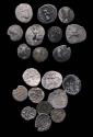World Coins - Greek coins: Persis, lot of 10 AR silver coins (obol or hemiobols), Late 1st. century
