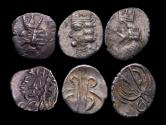Ancient Coins - Greek coins: Persis, lot of 3 AR silver coins (hemidrachm and obols), Late 1st. century VF-EF!
