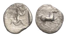 Ancient Coins - Greek coins: THESSALY, Perrhaiboi. Circa 450-400 BC. AR silver Obol